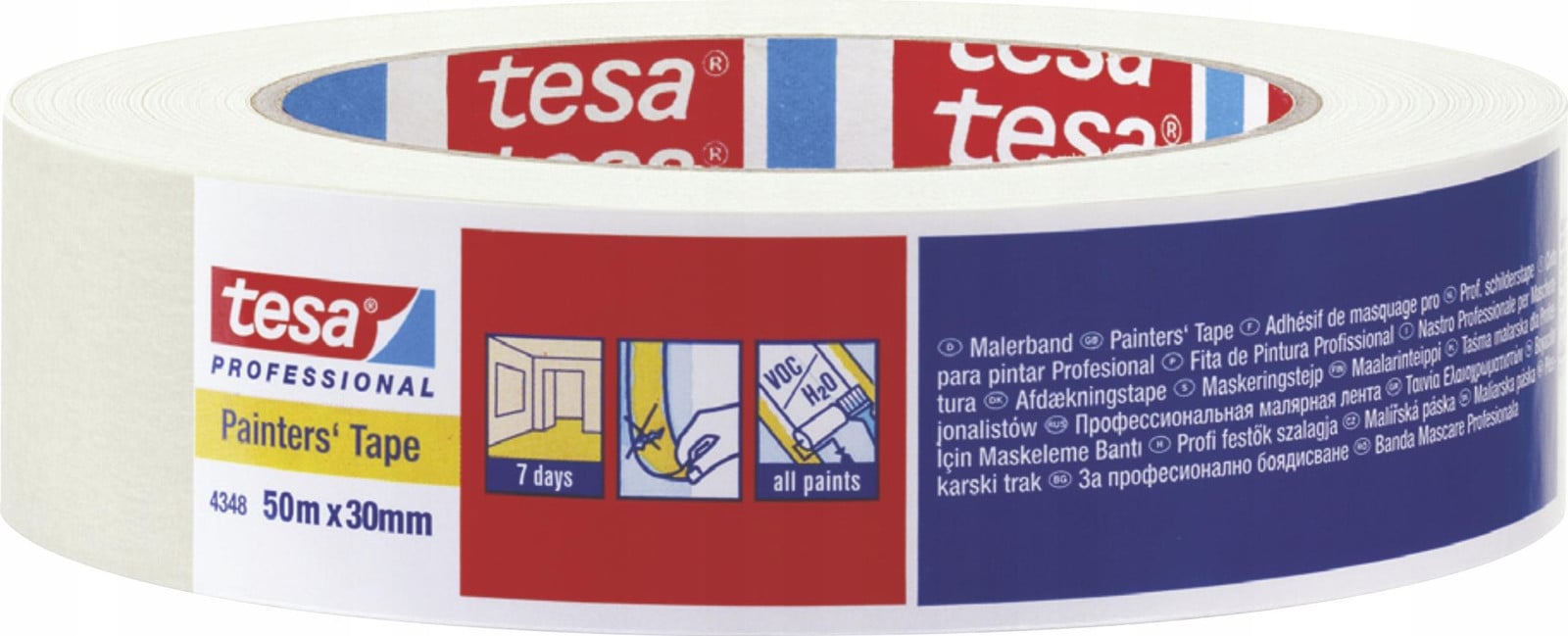 tesa Afplaktape 7 dagen 50 meter x 30 mm
