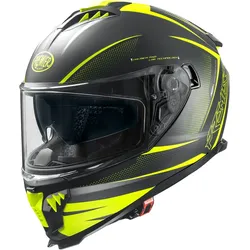 Premier Typhoon FR, Integralhelm - Matt Schwarz/Neon-Gelb - L