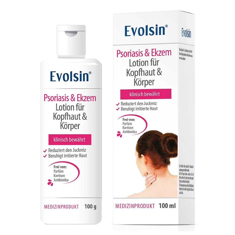 Evolsin medical UG (haftungsbeschränkt) Evolsin Psoriasis & Ekzem Lotion Kopfhaut & Körper 19081082