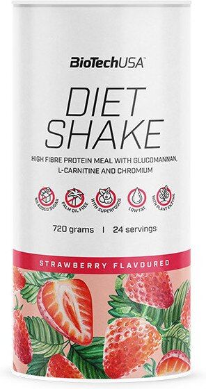 BiotechUSA Diet Shake 720g Strawberry