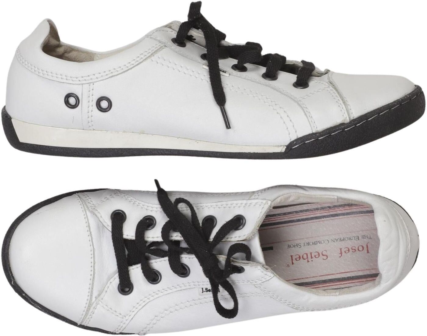 Josef Seibel Damen Halbschuh, Weiß, Gr. EU 37, Leder - Second Hand