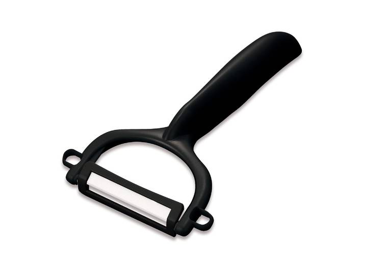 Sparschäler KYOCERA Sparschäler und Ausstecher , schwarz, Kunststoff, Küchenschneider, Sparschäler