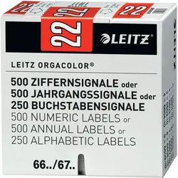 Leitz, Ordner Zubehör, Orgacolor Jahrgangssignal