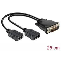 DELOCK Adapter DMS-59 -> 2x HMDI A St/Bu 0.25m