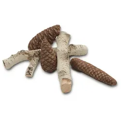 Hitze Keramische Holzscheite für Biokamine SET 1 Zubehör Bio-Kamine