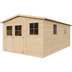 HOLZ-GARTENHAUS - H226x516x324 cm/15 m2 - M337
