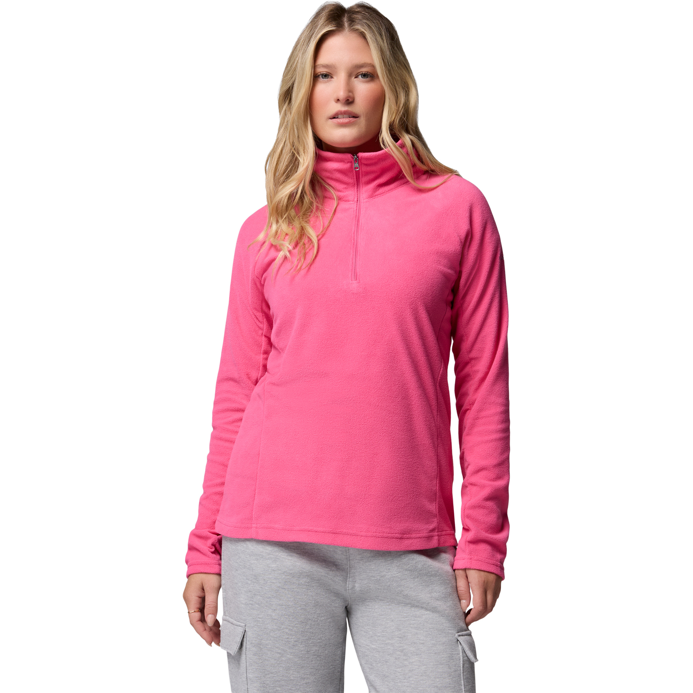 Columbia Glacial IV 1/2 Zip Damen Pullover pink Größe S Camping Widerstandsfähig