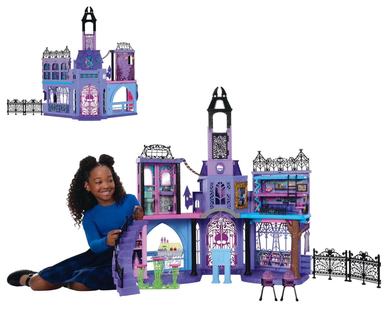 Monster High spookhuis voor poppen inclusief meubels en accessoires