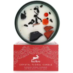 Hop Hare Crystal Magic Flower Candle - The Devil