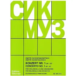 Konzert Nr.1 op.107 für Violoncello und Orchester Klavierauszug für Violoncello und Klavier, Fachbücher von Rostropowitsch