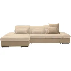 Wohnlandschaft Sanfino Taupe/Beige