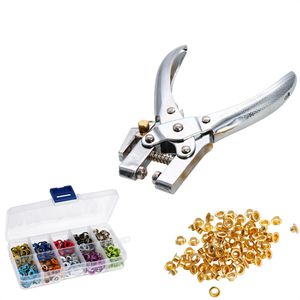 Böttcher-AG Ösenzange, für 4,5mm Ösen-Ø, mit Lochstanzer & 400 Ösen