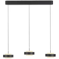Schöner Wohnen-Kollektion 3fl. LED Pendelleuchte ELMO schwarz