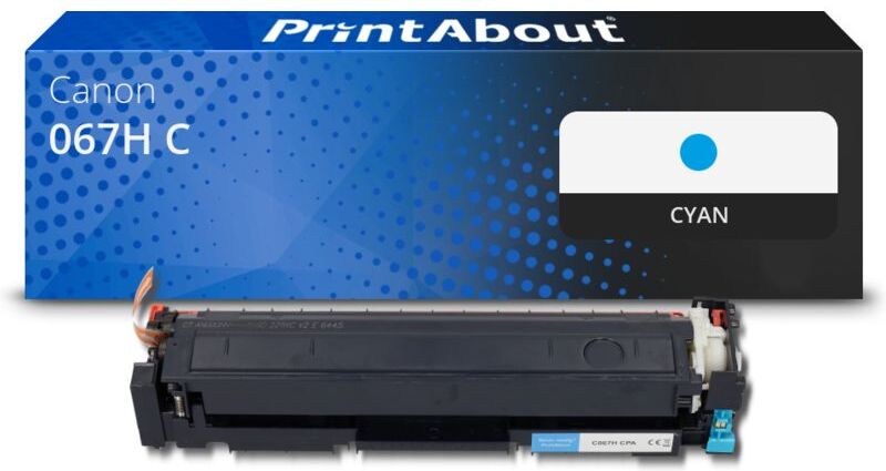 PrintAbout Toner compatible Canon 067H C - Cyan - Grande capacité Cyan