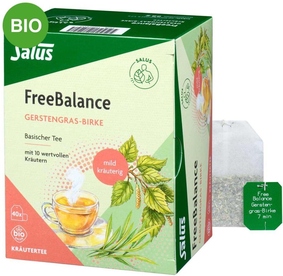 Salus FreeBalance Gerstengras-Birke Basischer Tee 40stk