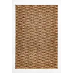 Outdoorteppich Oslo III 160 x 230 cm Polypropylen Braun / Gemustert