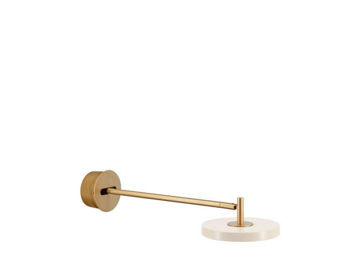 Asteria Long LED-Wandlampe, weiß/messing, Hardwire - UMAGE - Wohnzimmer - Design - Metall - Einflammig