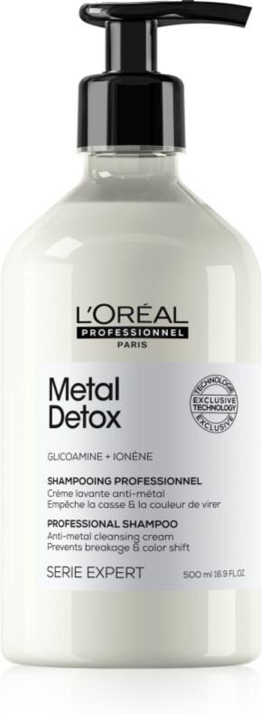 L’Oréal Professionnel Serie Expert Metal Detox shampoing nettoyant en profondeur pour cheveux colorés et abîmés 500 ml