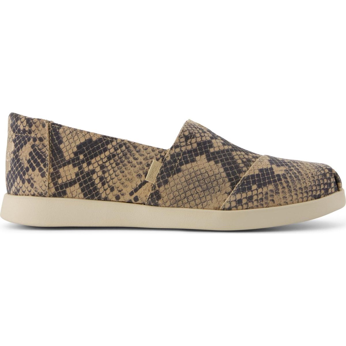 Toms Alpargata Plus taupe snake print suede 42 10023567-42