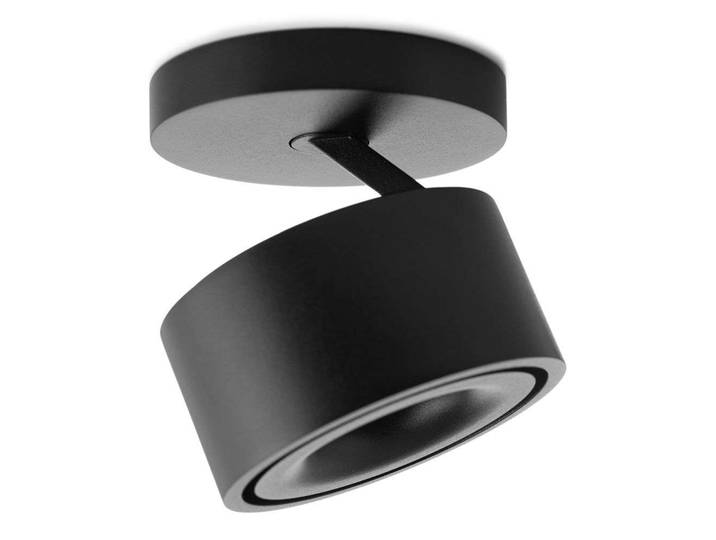 Easy Braccio Mini W84 LED-Aufbauspot 2700K schwarz, Antidark - Wohnzimmer - Aluminium
