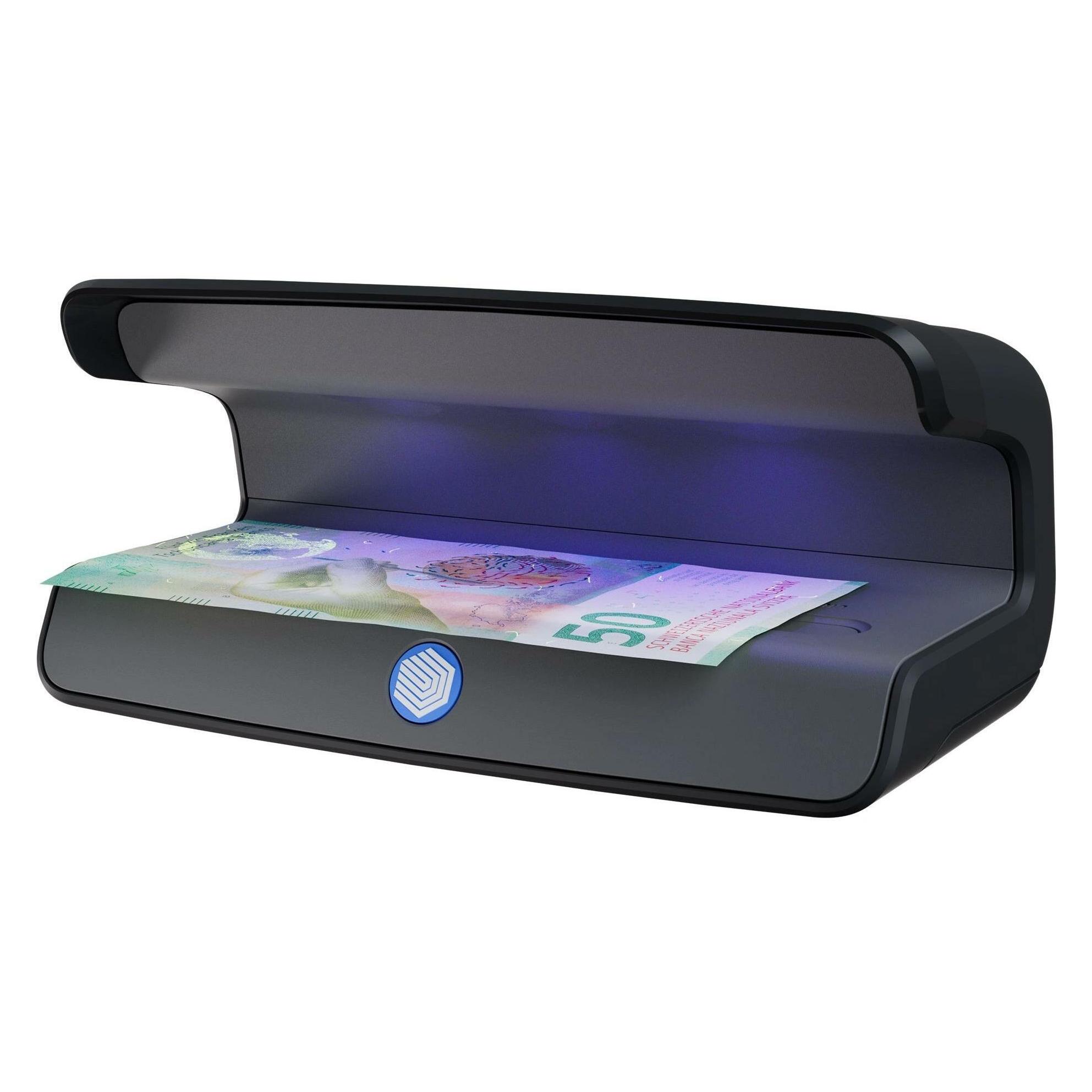 Safescan 55 LED UV Prüfgerät für Währungen, Pässe Schwarz (Geldscheinprüfer) (131-0722)