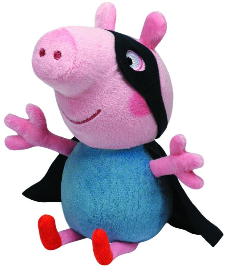 Peppa Pig Superheld knuffel George, 25 cm