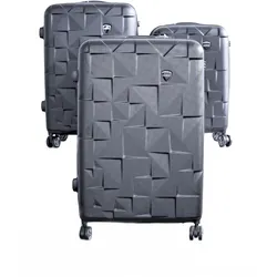 3 Tlg. Koffer-Set - ABS Hartschale mit 4 Rädern 360° drehbar