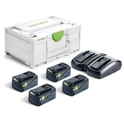 Festool Energie Set Akkupack Akku Schnellladegerät SYS 18V 4x5,0/TCL 6DUO 577709