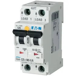 Eaton 168198 Elektronische FI/LS Kombination, 10 A, 30 mA, LS-Charakteristik: B, 2p, FI-Charakteristik: A FRBDM-B10/2/003-G/A