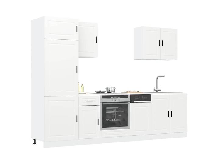 vidaXL 7-tlg. Küchenschrank-Set Porto Weiß Holzwerkstoff