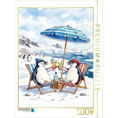 CALVENDO Puzzle Pinguine bei Relaxen | 1000 Teile Lege-Größe 64x48cm Foto-Puzzle für glückliche Stunden