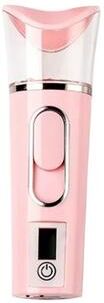 Inspired Living Nano Mist Facial Mister Portable Face Steamer For Instant Hydration pink