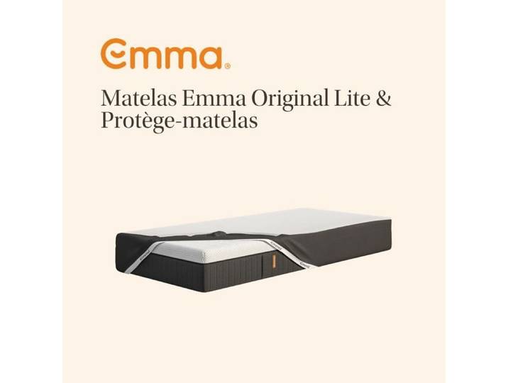 EMMA Matelas Original Lite 90x190 + Protège-matelas Imperméable Emma 90x190