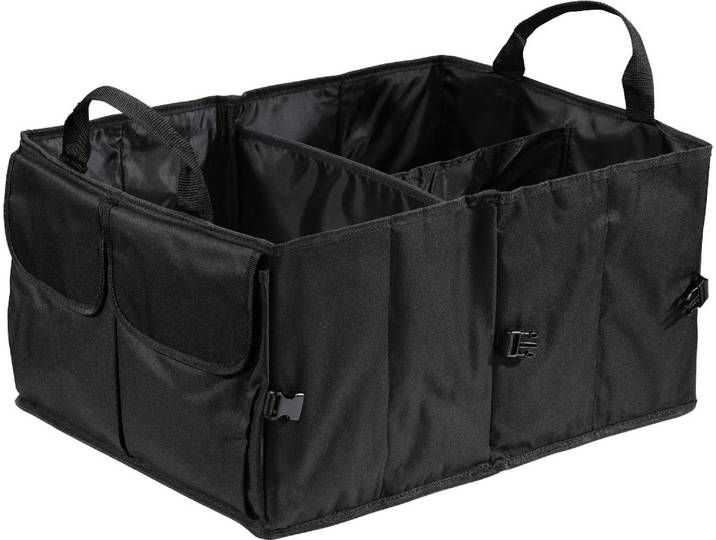Aufbewahrungstasche HAMA Auto Kofferraumtasche/Organizer, groß faltbar, 53 x 38,5 x 27 cm , schwarz, B:30,5cm H:5,5cm T:41cm, Polyester, Taschen, Aufbewahrungstasche, Auto Kofferraumtasche/Kofferraum Organizer, faltbar, 53x38,5x27 cm
