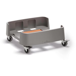 Durable Rolluntersetzer Durabin, mit Bremse, für Durabin Mülleimer 90 Liter, Kunststoff, grau