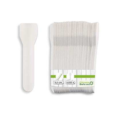 greenbox - Eisspatel aus Papier 9,5 cm, weiß, 4000 St.