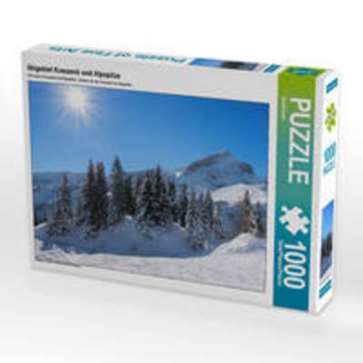 CALVENDO Puzzle Skigebiet Kreuzeck und Alpspitze 1000 Teile Lege-Größe 64 x 48 cm Foto-Puzzle Bild von SusaZoom