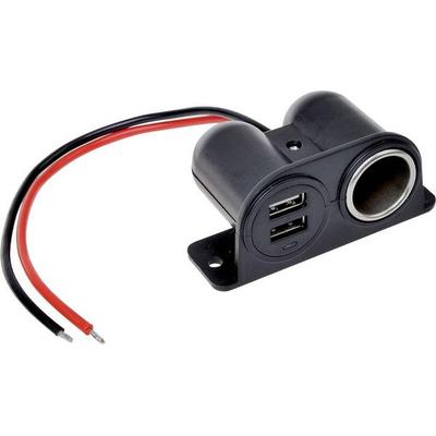 IWH Steckdose mit USB 12/24 Volt 2100mA Belastbarkeit Strom max.=4.2A 12 oder 24 V/DC