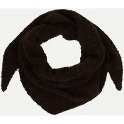Dreieckiger Strickschal Braun