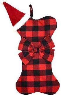 Snug & Styled Christmas Hanging Candy Gift Bag For Kids Holiday Decor Pendant black