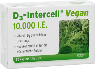 INTERCELL-Pharma GmbH D3-INTERCELL vegan 10.000 I.E. Kapseln 30 St 11664795