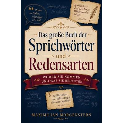 Das große Buch der Sprichwörter und Redensarten, Taschenbuch von Maximilian Morgenstern, Buchwerk Media, 978-94-038-9785-1