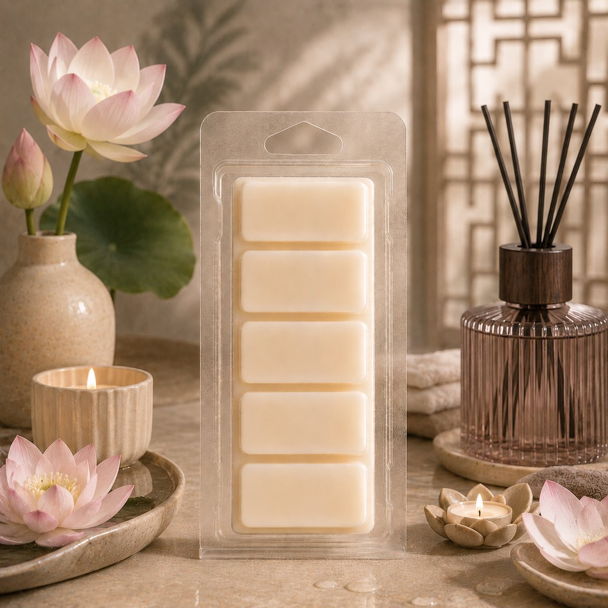 Snapbar Waxmelts White Lotus - Good Habits - 55 gram - Sojawas - Vegan - Huisparfum