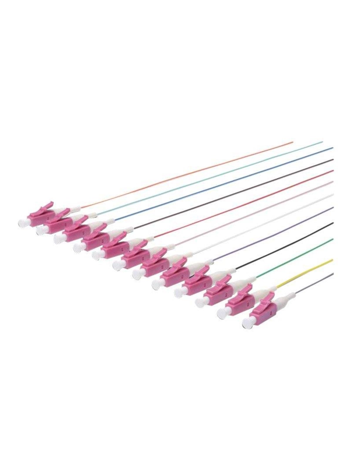 DIGITUS Professional network cable kit - 2 m - grey black white blue yellow red green brown orange violet pink turquoise - Schwarz - 2m