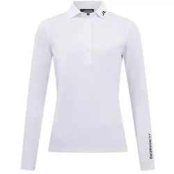 J.Lindeberg Golf Tour Tech Polo Langarm Damen weiss