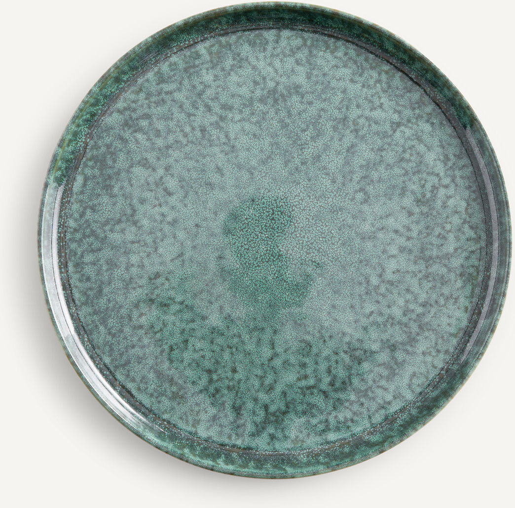 AM.PM Lot de 4 assiettes plates en grès émaillé, Dorna