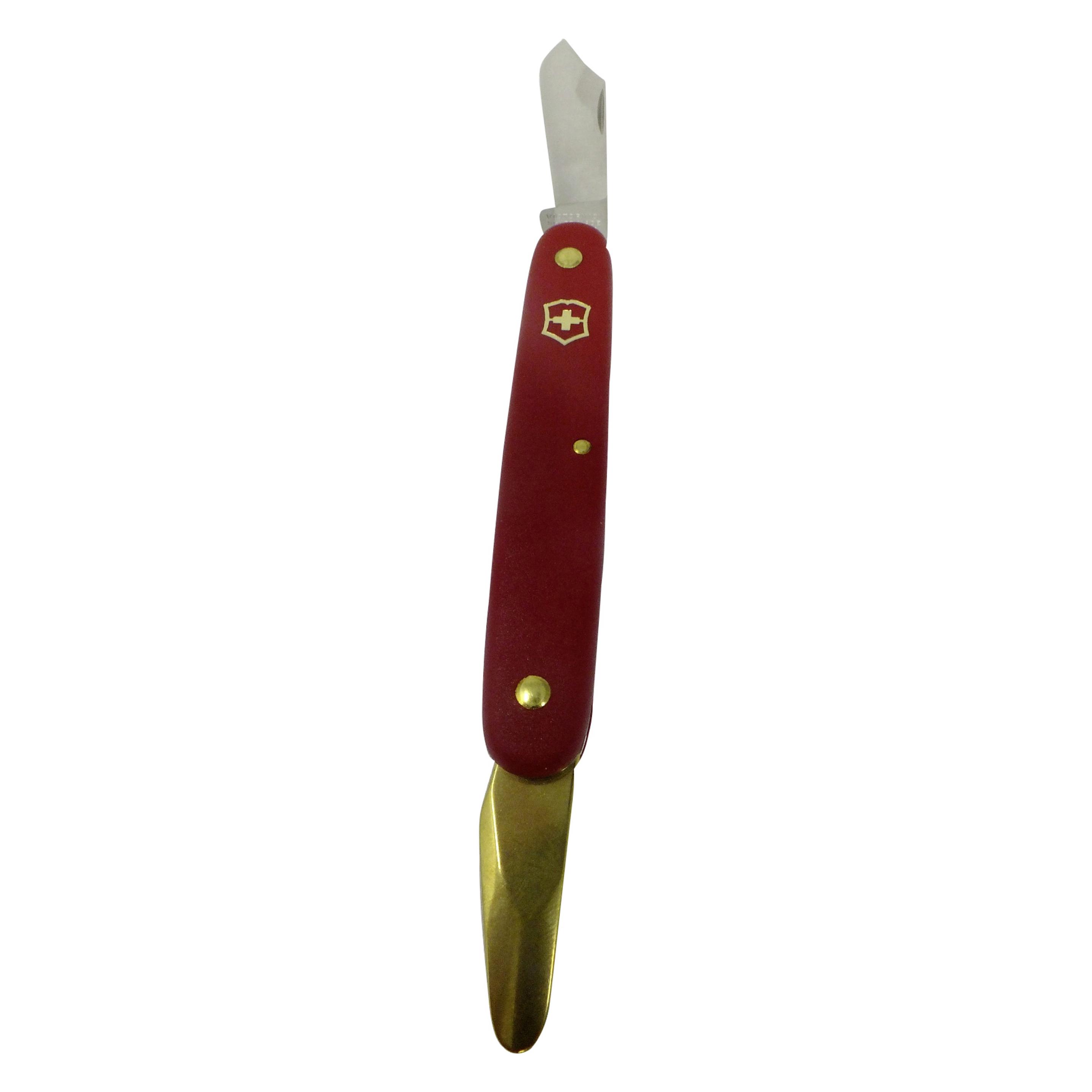 Victorinox V-3.91 10 Taschen-/Gartenmesser, Messing, rot (V-3.91 10)