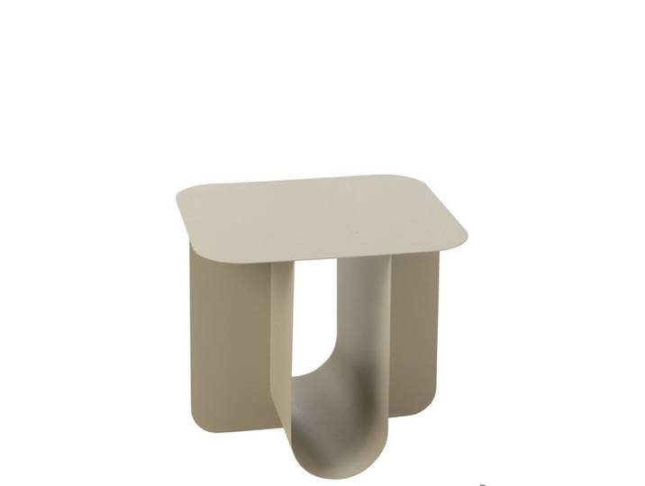 J-Line table d'appoint Carrée - métal - beige