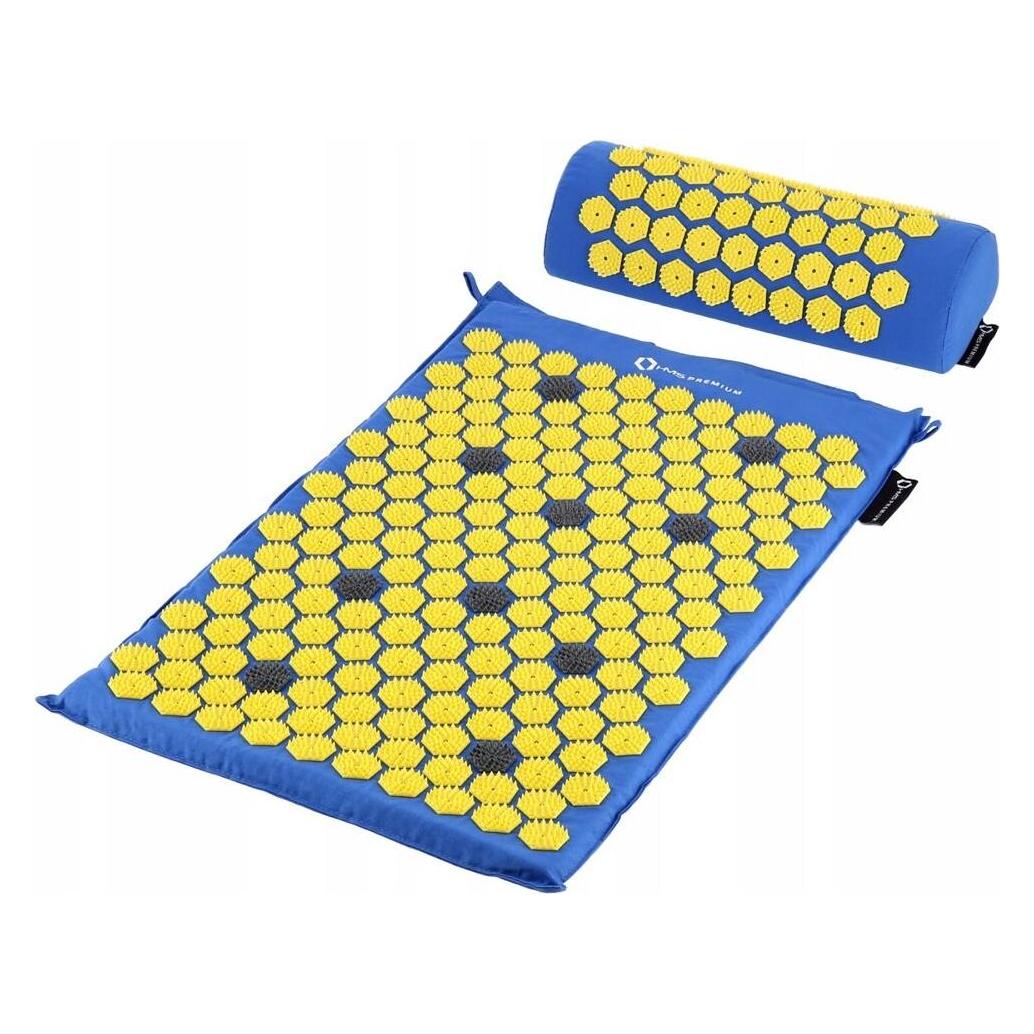 HMS Massage-Akupressurmatte und Kissen-Set Premium AKM01, dunkelblau (17-44-301)
