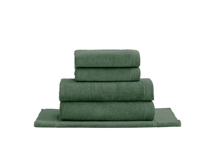 Eensemble de bain avec tapis 5 pièces lichen